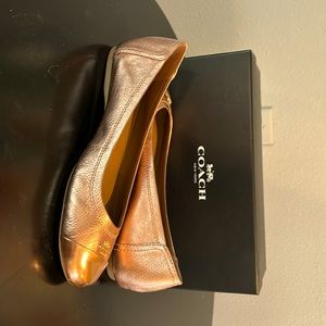 Coach Chelsea Met Rosegold  flat size 8.5